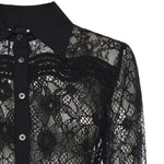 Camicia in tulle e pizzo 106600 A381Z99 PINKO 