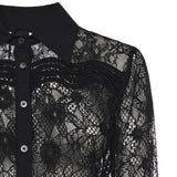 Camicia in tulle e pizzo 106600 A381Z99 PINKO 