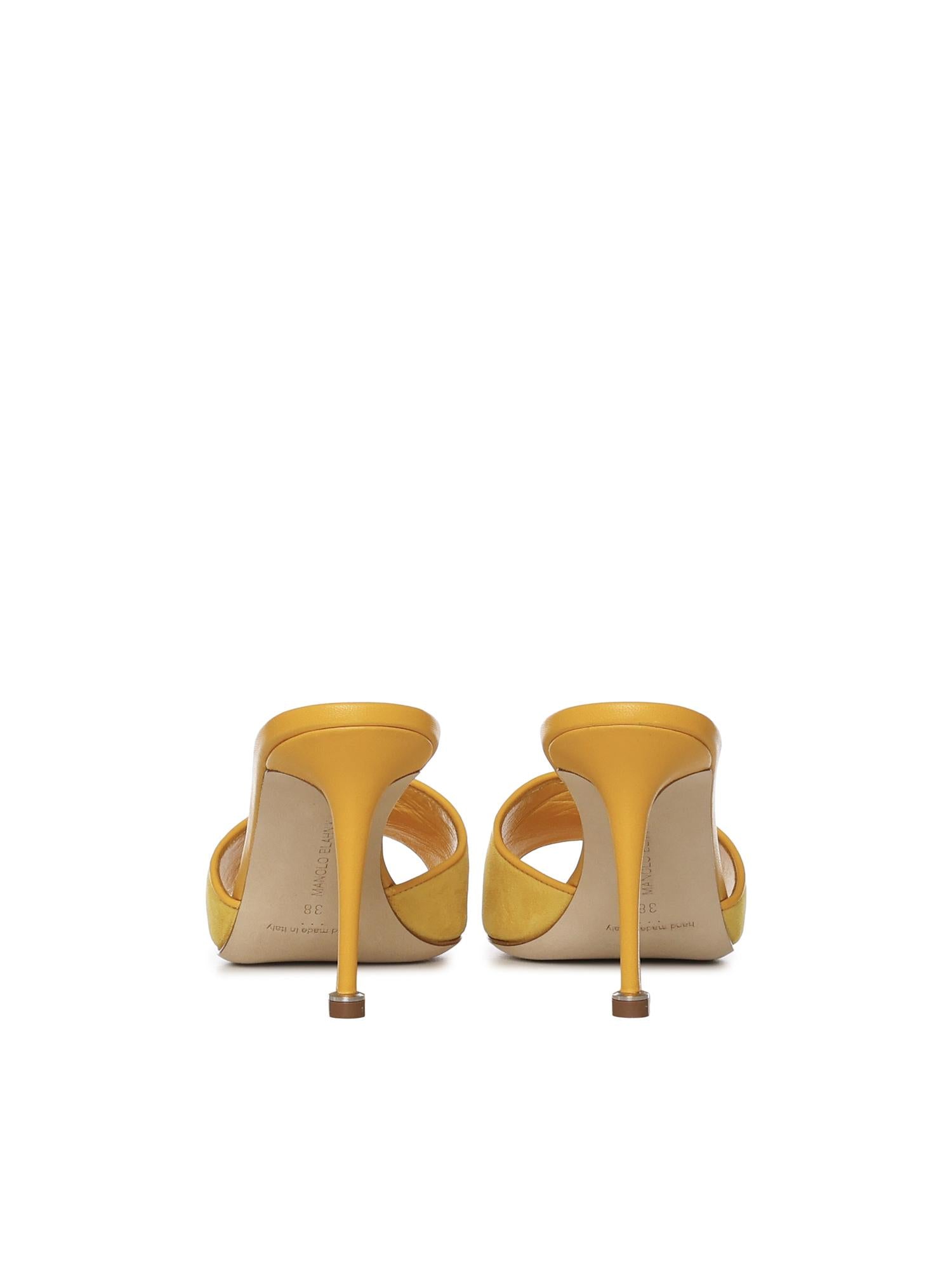 Mules Larache in suede 1263172 7329 MANOLO BLAHNIK 