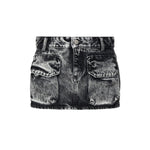 Minigonna effetto aged in denim di cotone GIO 8020 ICON DENIM 