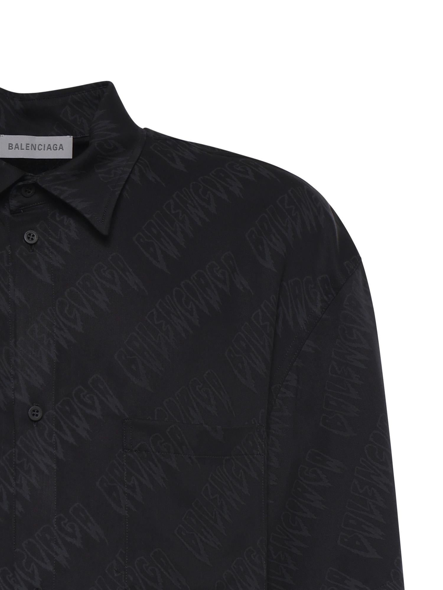 Camicia Creeper in viscosa 871407 TUL021069 BALENCIAGA 