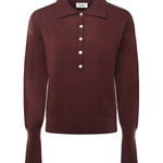 Maglia polo in viscosa<BR/> DK9210 TERRA OTTOD'AME 