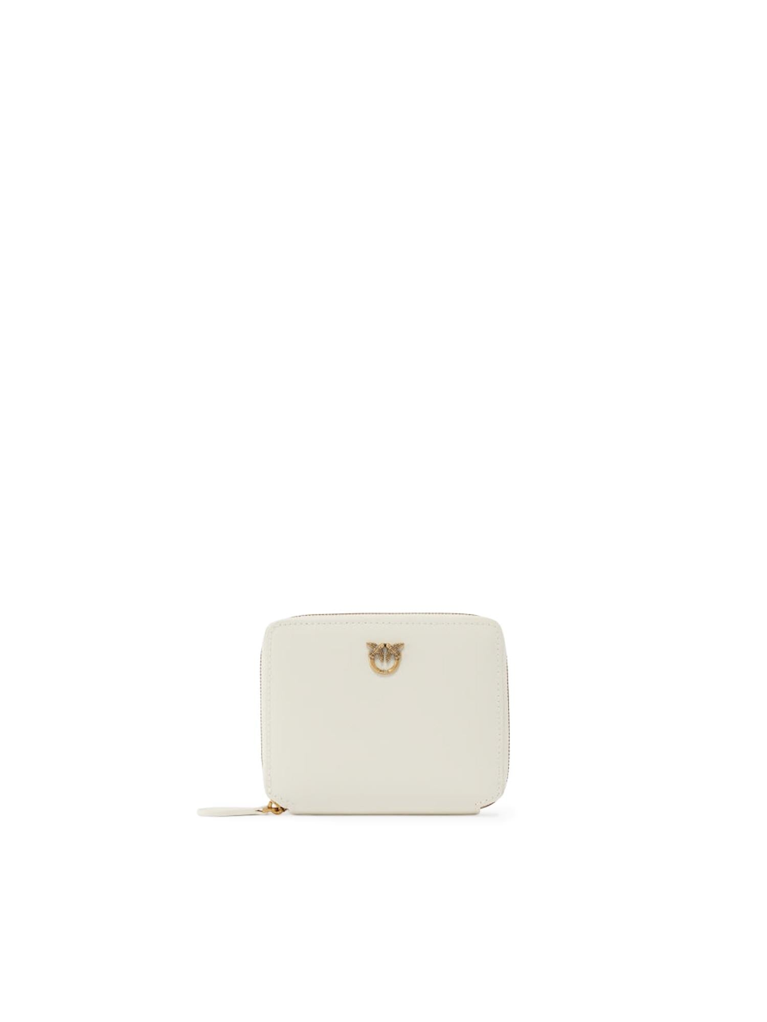 Portafoglio quadrato zip-around in pelle 100249 A0F1Z14Q PINKO 