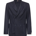 Blazer doppiopetto in misto cashmere<BR/> E4070B 79B SANTANIELLO 