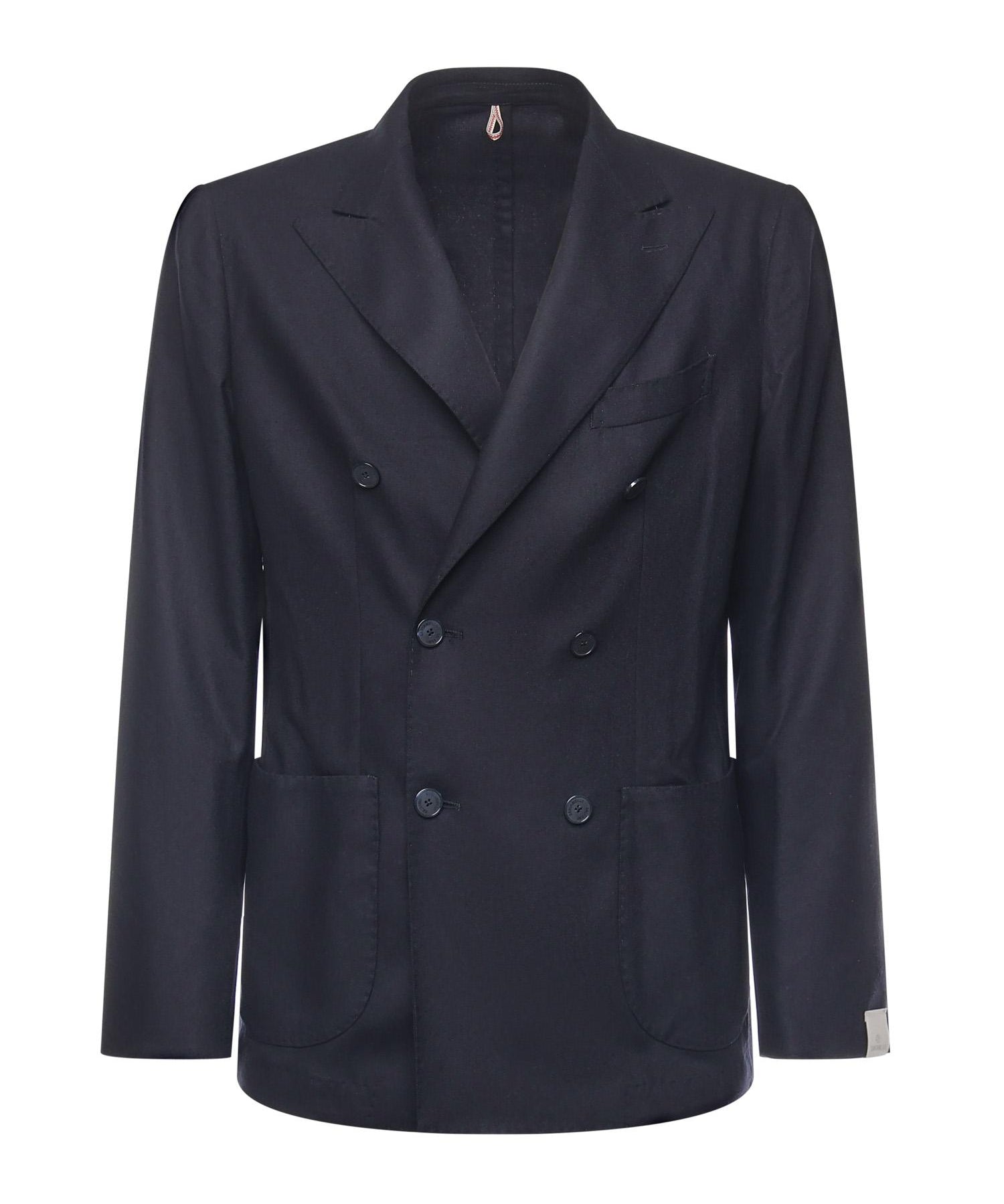 Blazer doppiopetto in misto cashmere<BR/> E4070B 79B SANTANIELLO 