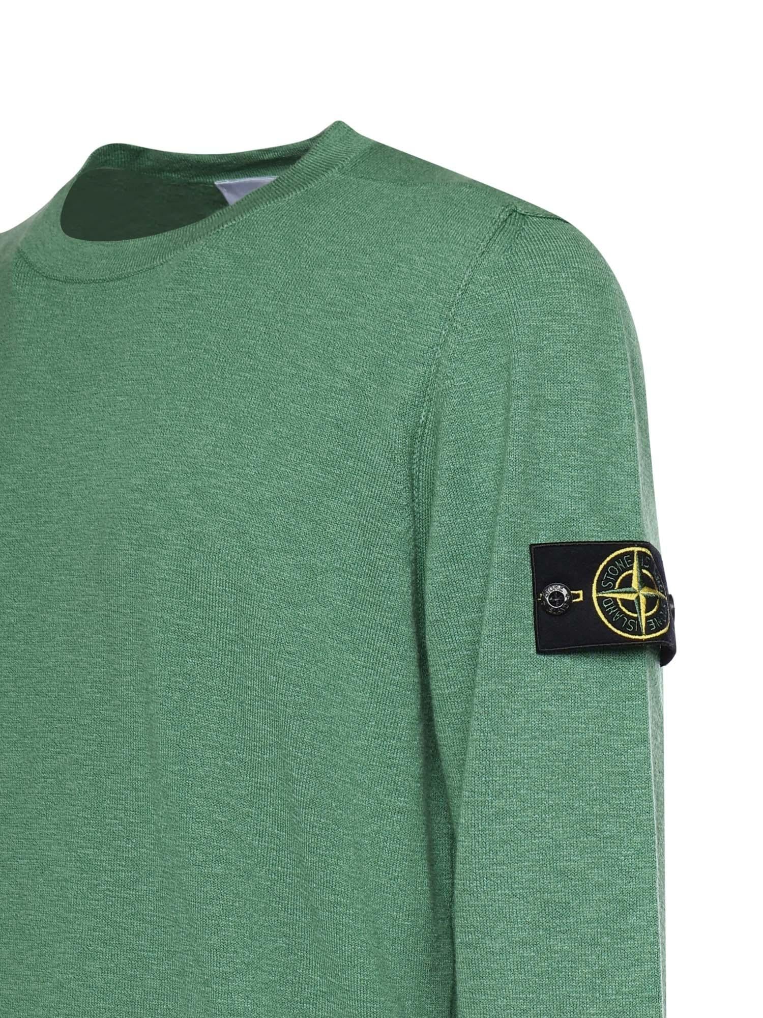 Maglione in cotone e nylon con logo L1S155100052 S00B0V005H STONE ISLAND 
