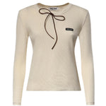 T-shirt in cotone MJLA58 191IF0379 MIU MIU 