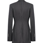 Blazer monopetto in fresco di lana gessato DJ847 ES0080D903 DONDUP 