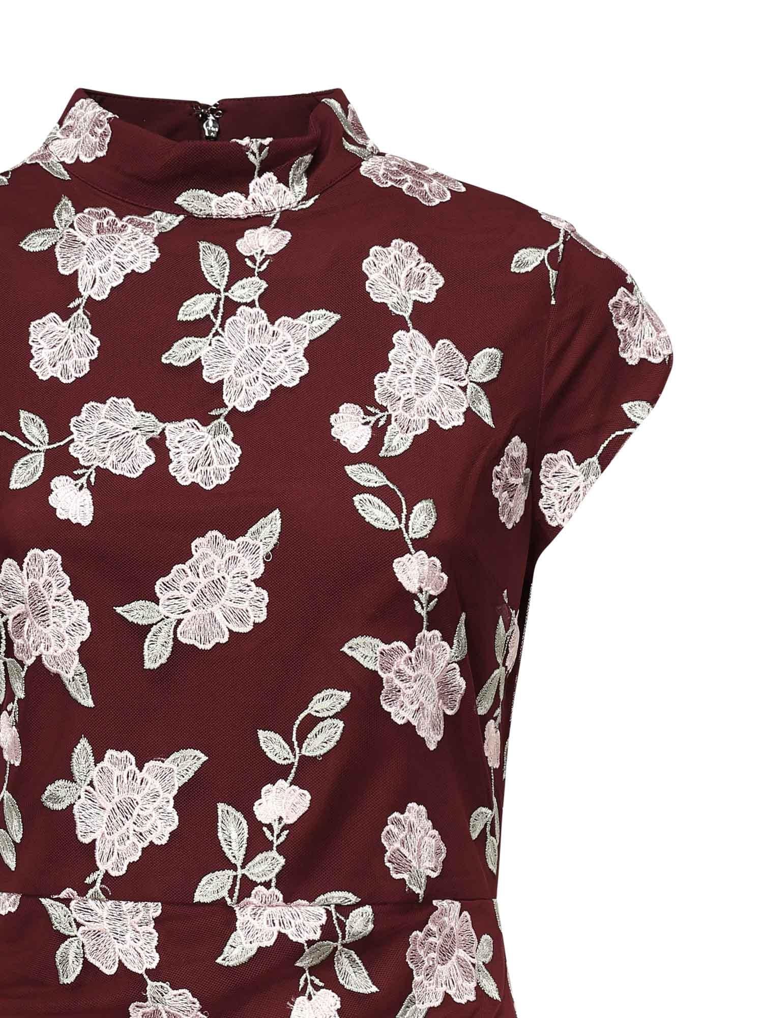 Abito asimmetrico con stampa floreale 114511 2934 ROTATE 