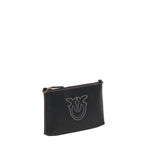 Borsetta piatta a tracolla in pelle 104277 A2CFZ99Q PINKO 