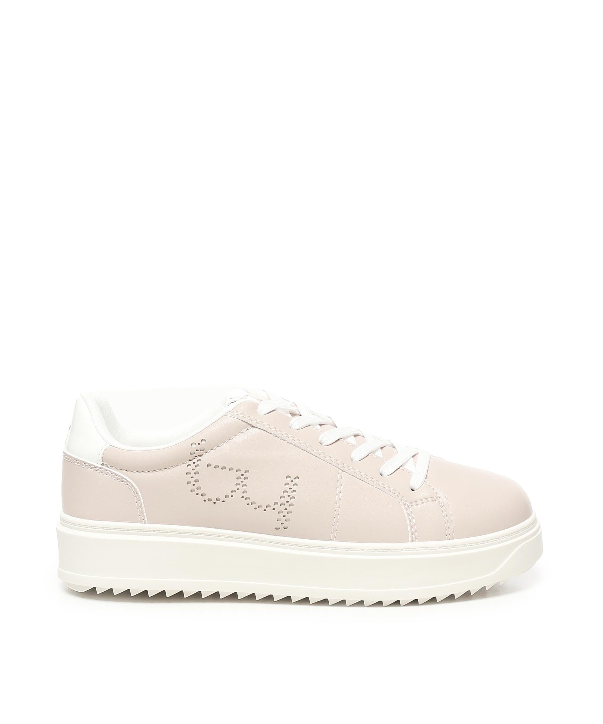 Sneakers Brooklyn con logo BYSC8WO01 NUDO/BIANCO BY BYBLOS 
