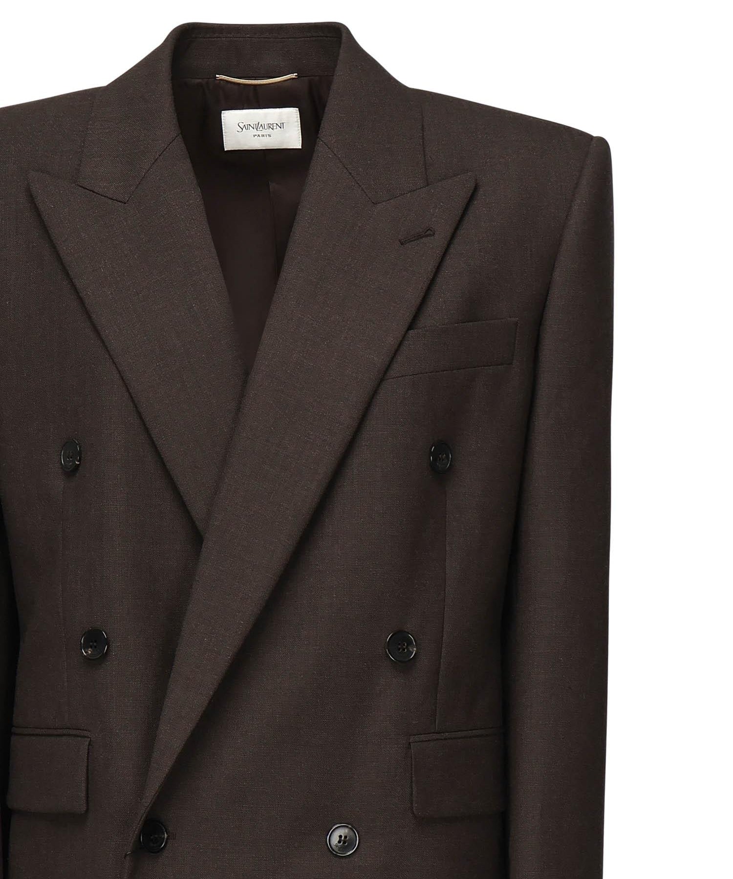 Blazer doppiopetto in lana 823616 Y5K322124 SAINT LAURENT 