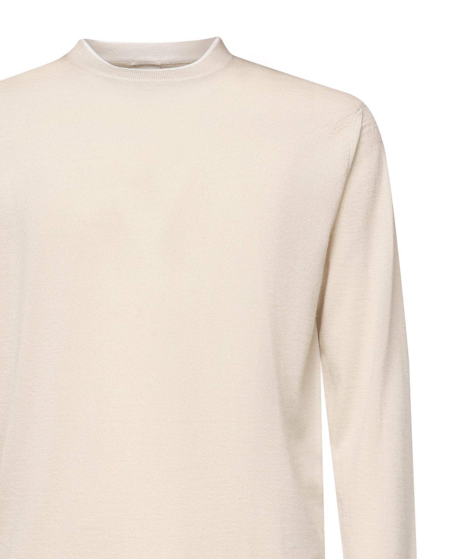 Maglia girocollo in lana e seta L76MAGL36MAG0L018 02-01 ELEVENTY 