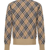 Maglia in misto lana e mohair Check 8111379 B9368 BURBERRY 