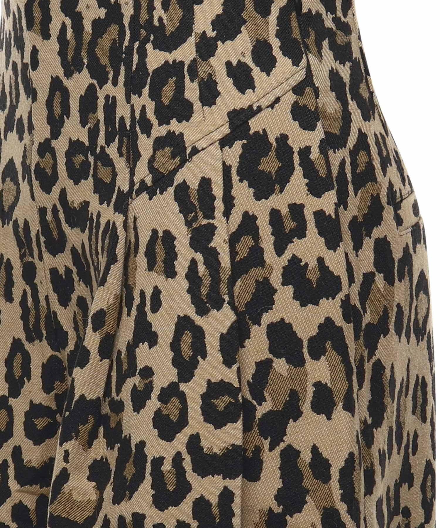 Jeans in jacquard con stampa leopardata 114701 795 ROTATE 