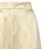 Pantaloni in seta con stampa nappine 80AAA118 N0695162 GENNY 