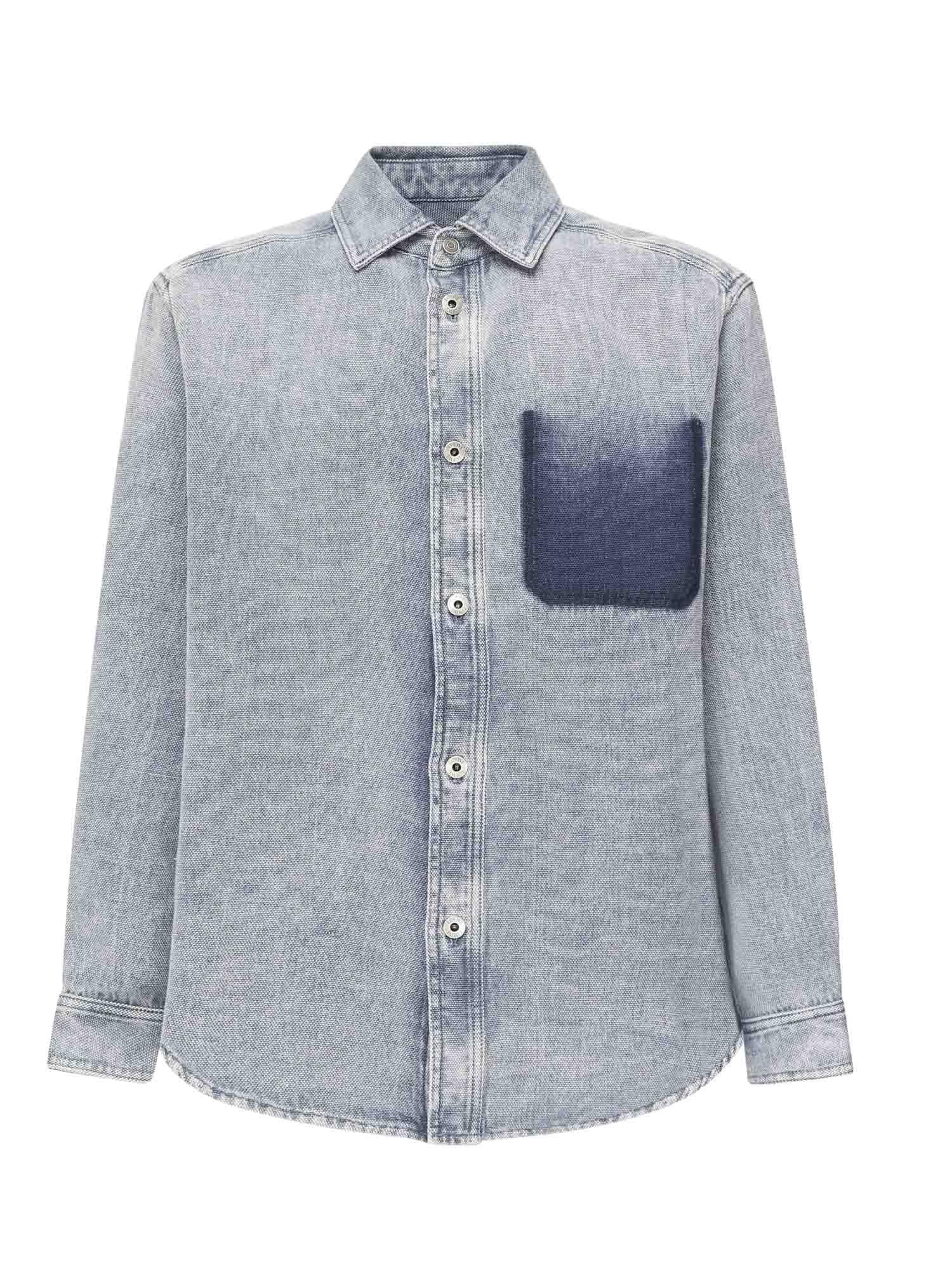 Camicia in cotone e lino H526Y1DW17 1360 LOEWE 