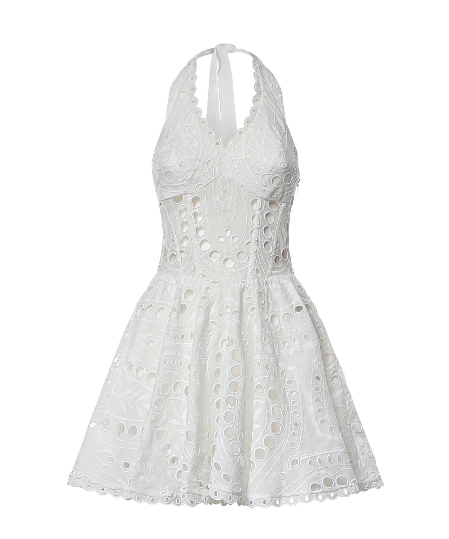 Miniabito Sandlight in cotone 263604 WHITE CHARO RUIZ 