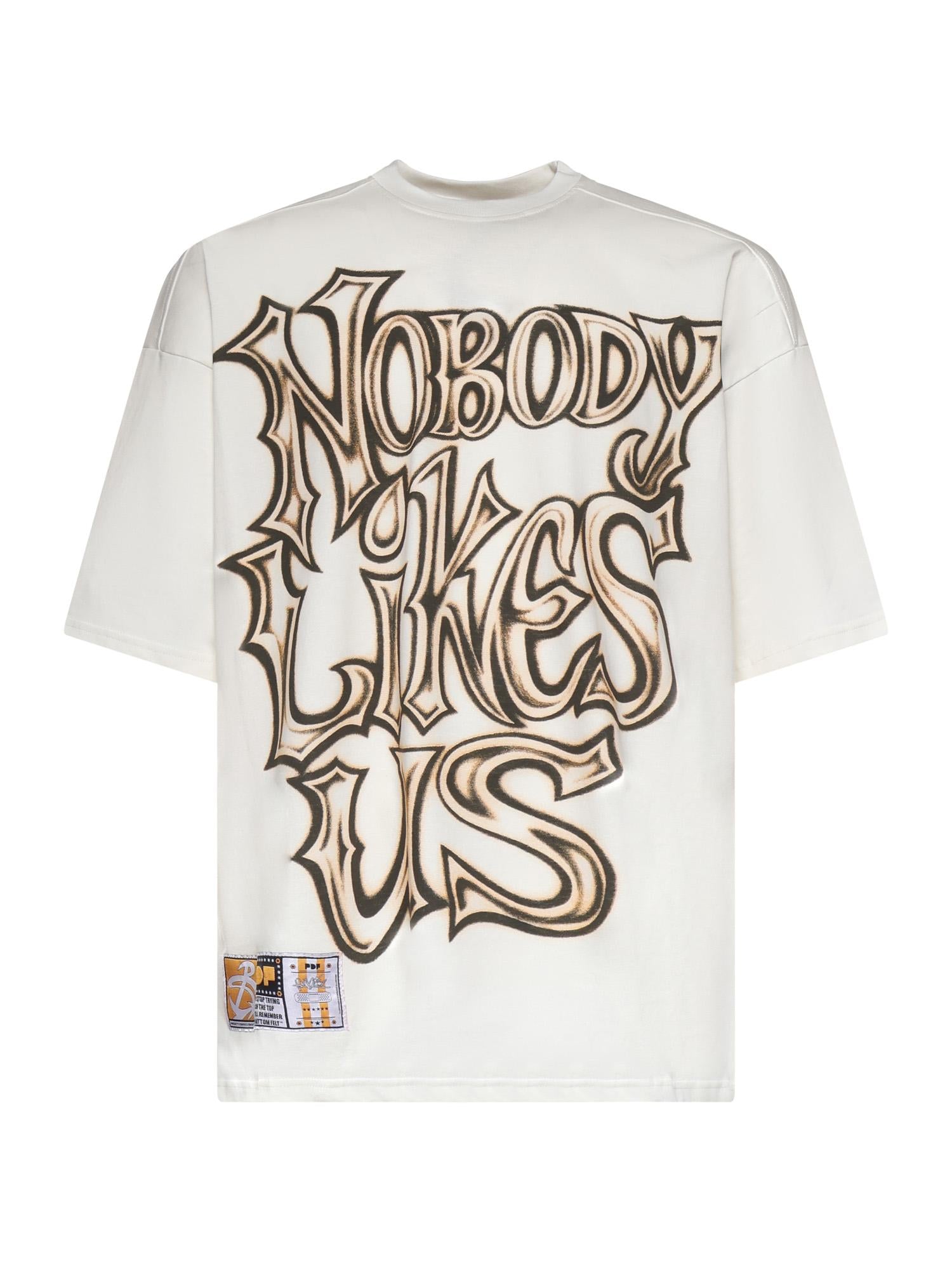 T-shirt The Boy Nobody Like Us in cotone DFM54029TJ110ITALY ITALY ITALY PDF CHANNEL 