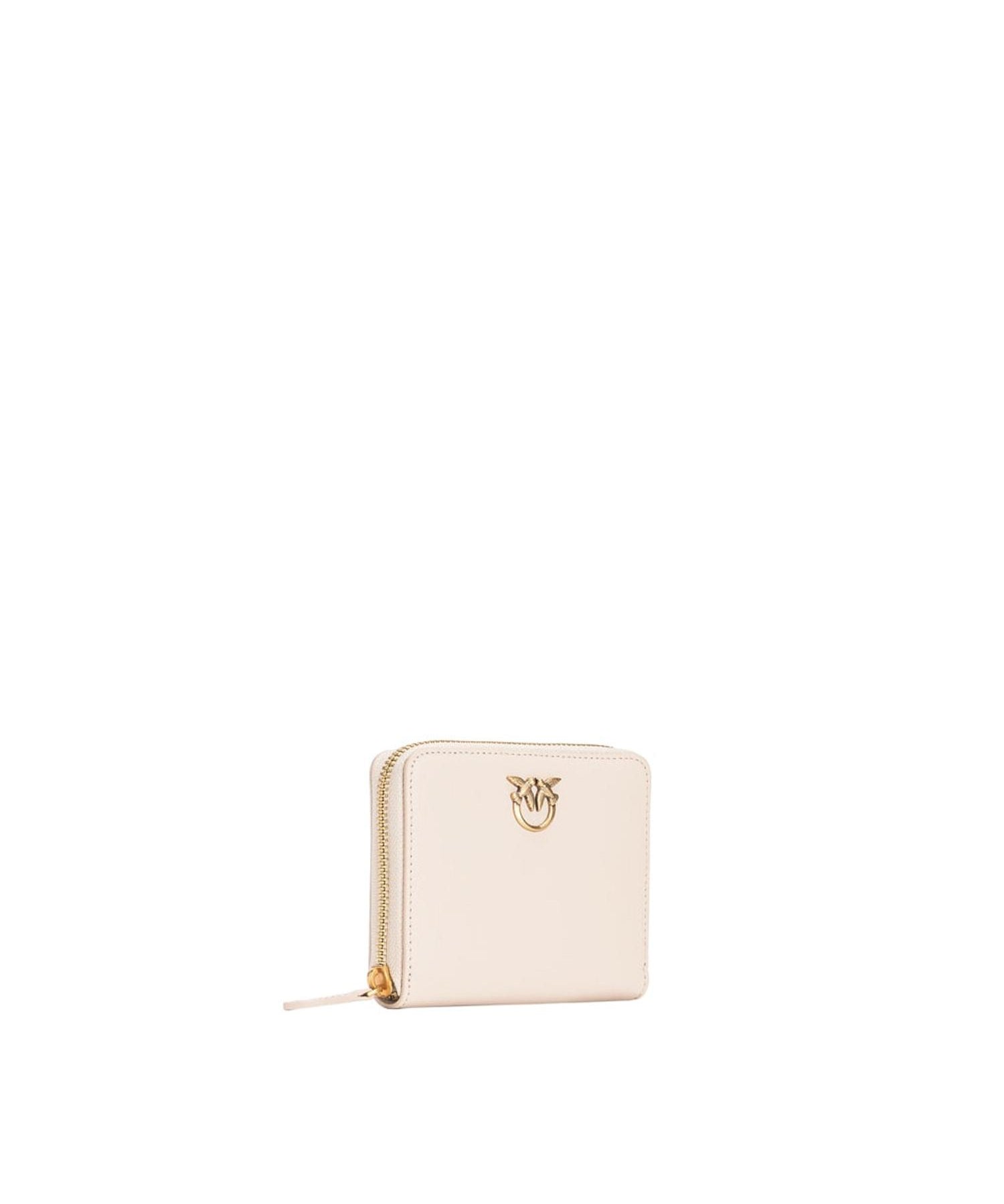 Portafoglio quadrato zip-around in pelle 100249 A0F1C50Q PINKO 