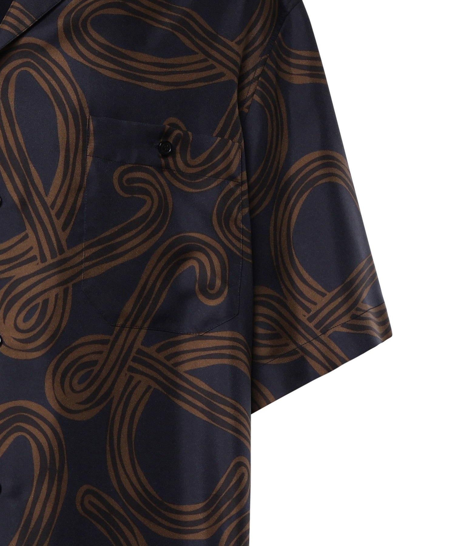 Camicia a maniche corte in seta H616Y05X91 4042 LOEWE 