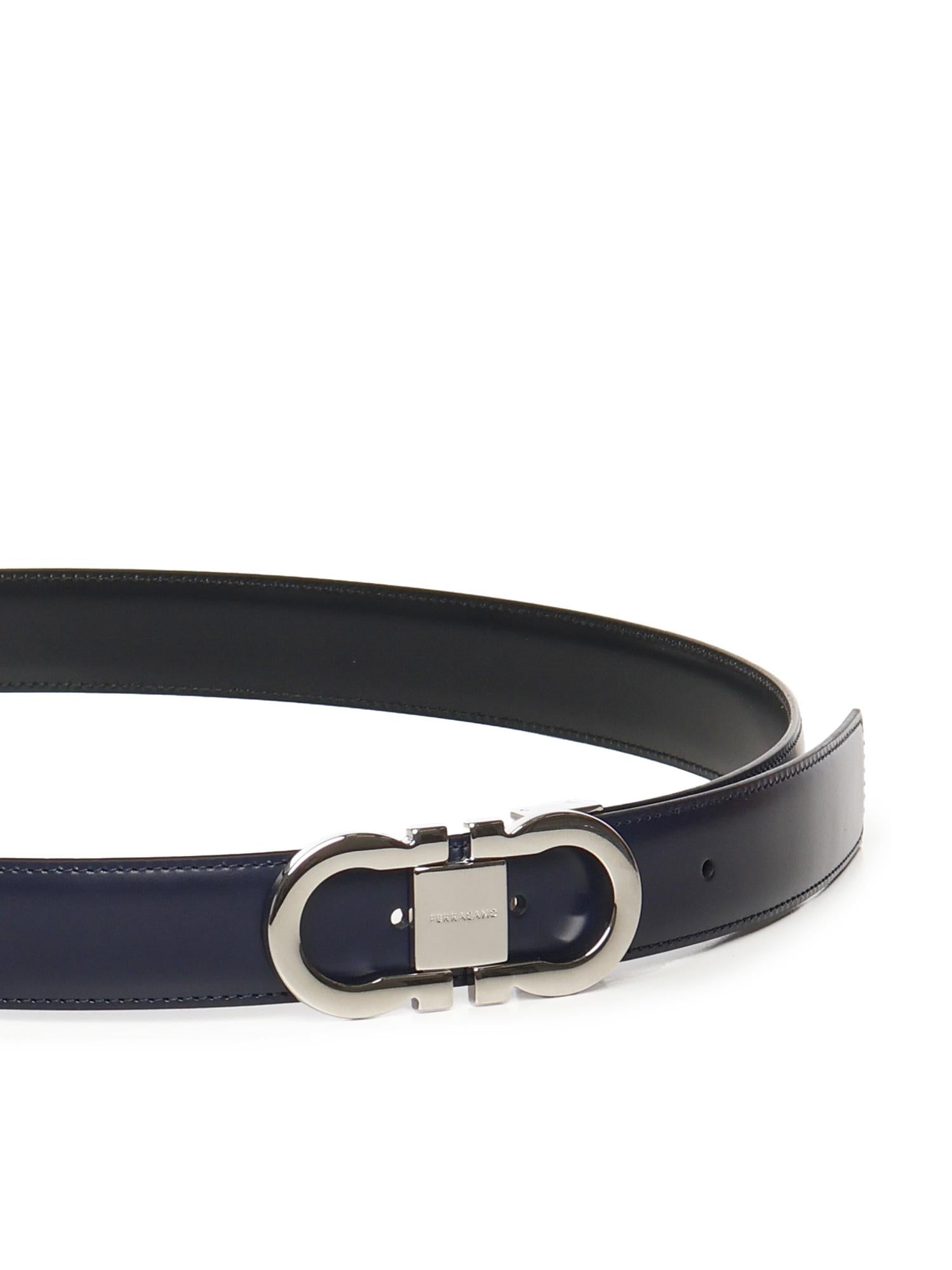 Cintura reversibile e regolabile Gancini 670326 770942002 FERRAGAMO 