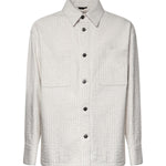 Overshirt in denim con impunture FW1410 AWMLF08QQ FENDI 