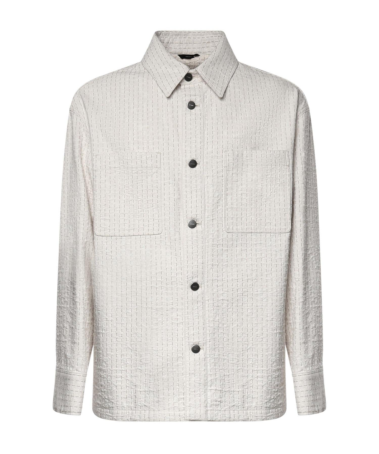 Overshirt in denim con impunture FW1410 AWMLF08QQ FENDI 