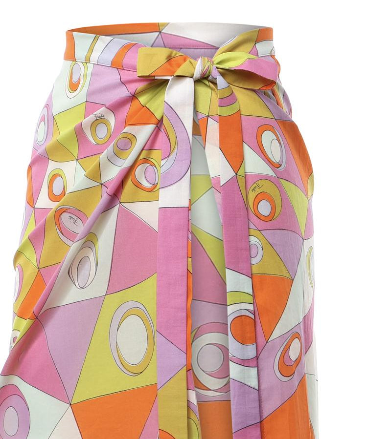 Gonna pareo in cotone con stampa Occhi 6HPD51 6H724051 PUCCI 
