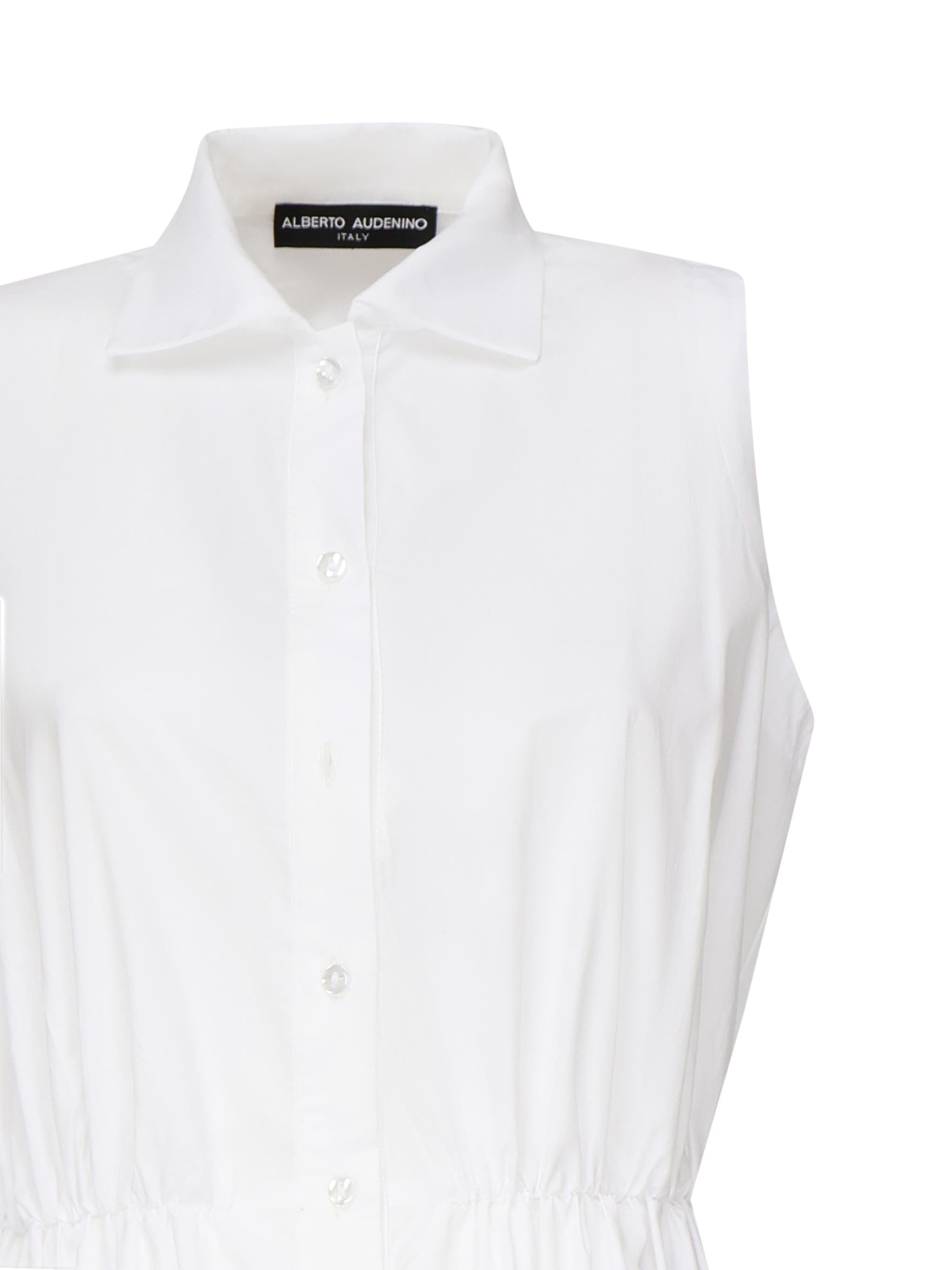 Vestito chemisier Lily in cotone AUS5LILYW WHITE ALBERTO AUDENINO 