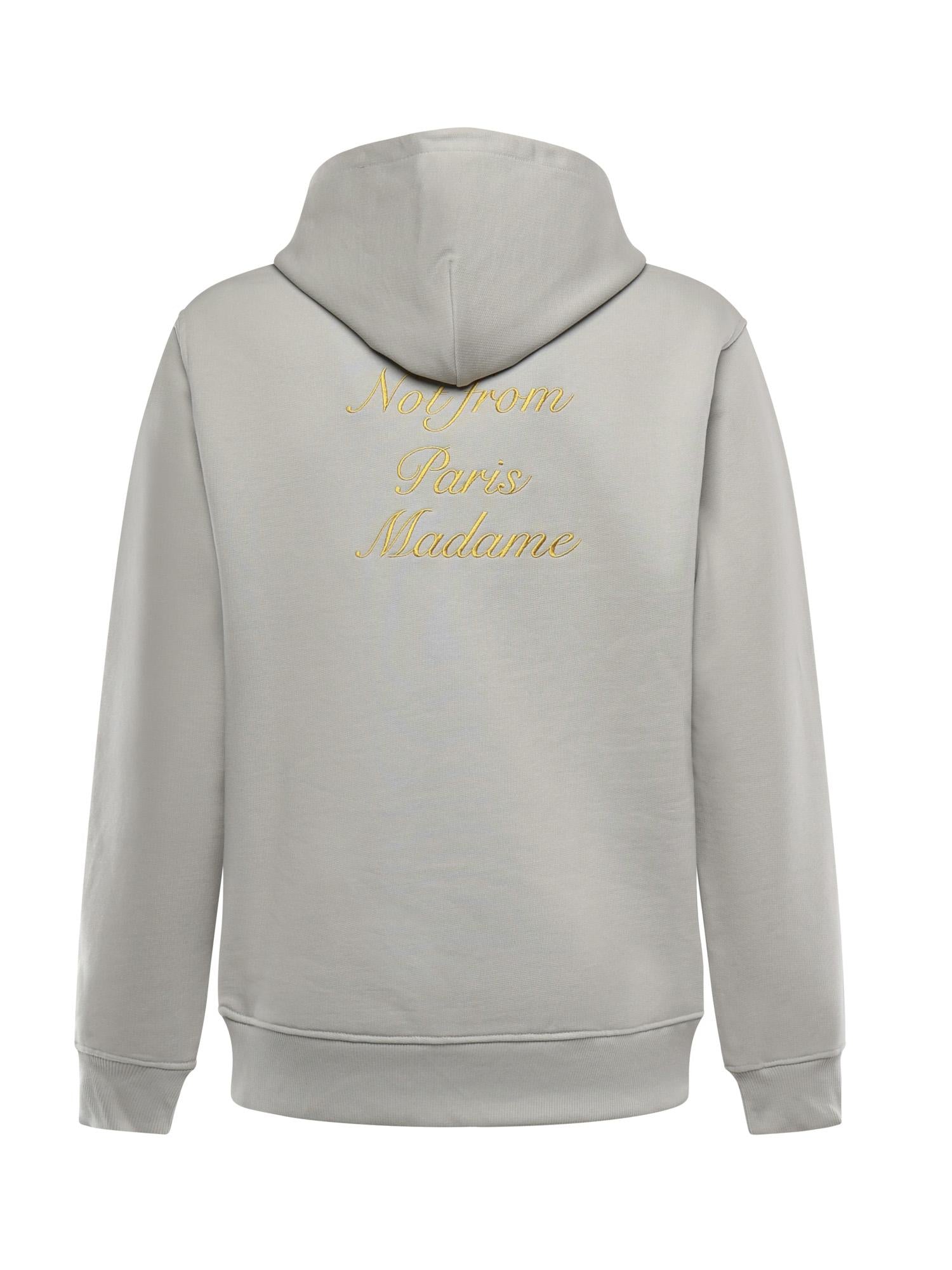 Felpa Le Hoodie Slogan in cotone PERMHO168CO127 HGRE Drôle de Monsieur 