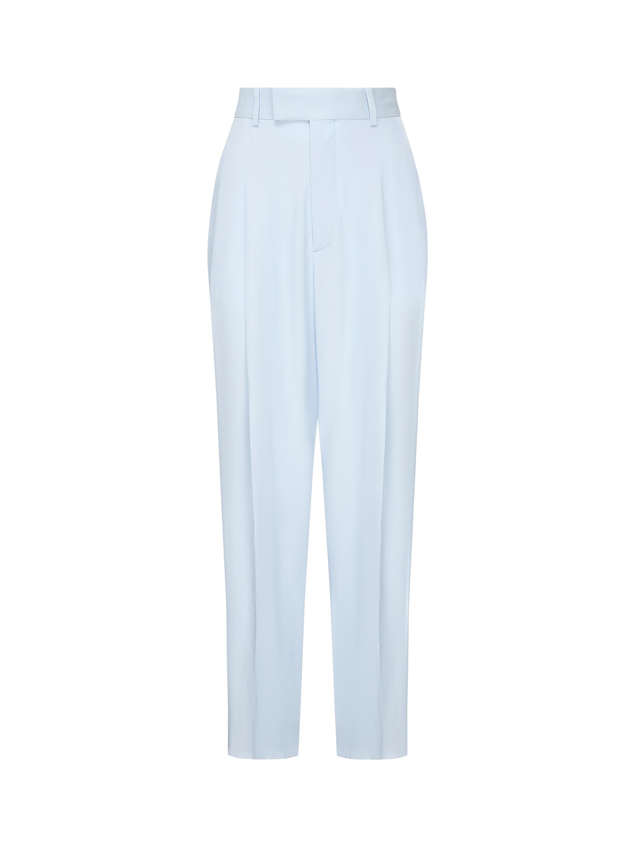 Pantaloni in twill di seta e viscosa 820107 V5D904350 BOTTEGA VENETA 