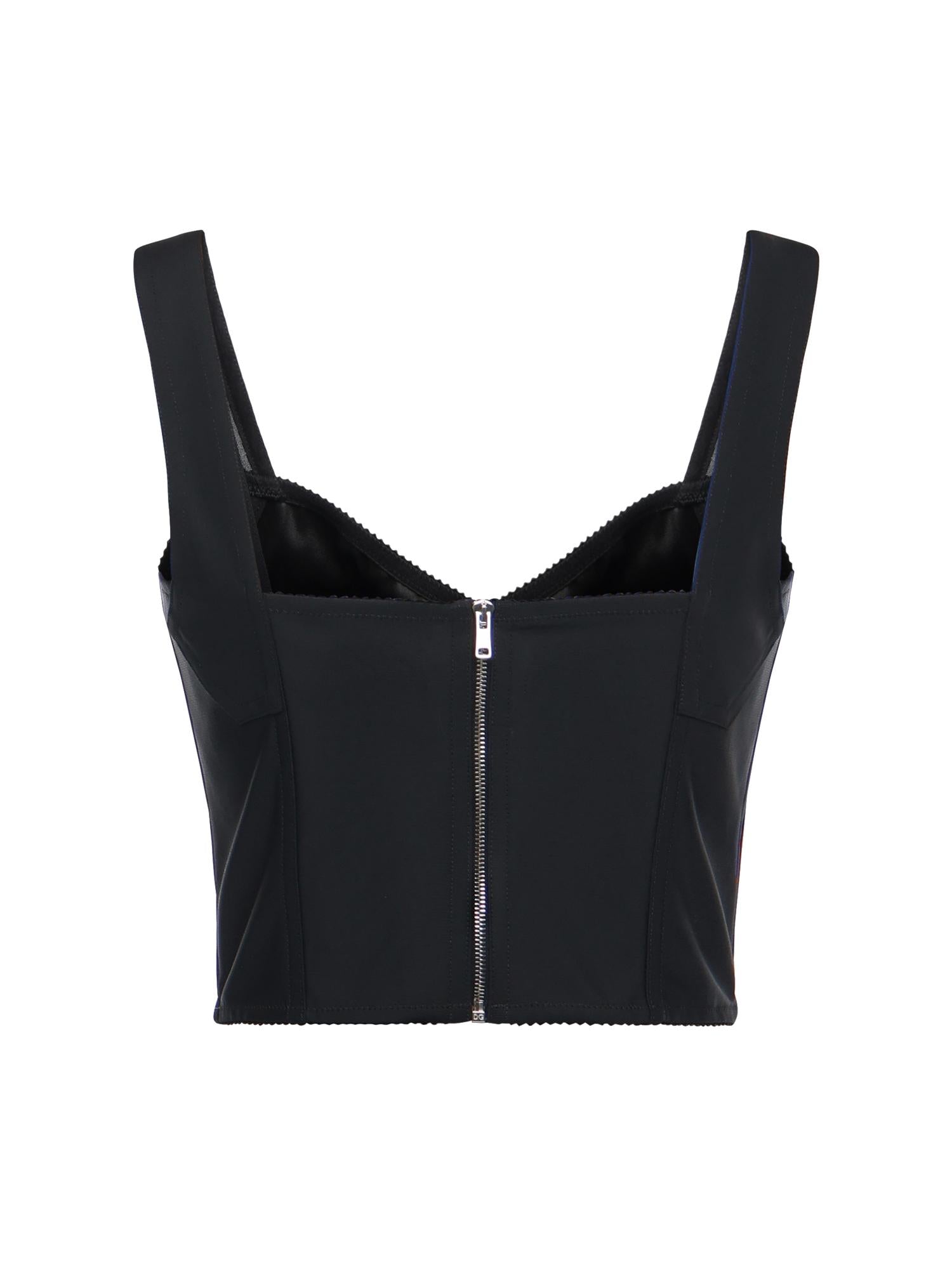 Top bustier in guaina jacquard e pizzo F7T19T GDCLQN0000 DOLCE & GABBANA 