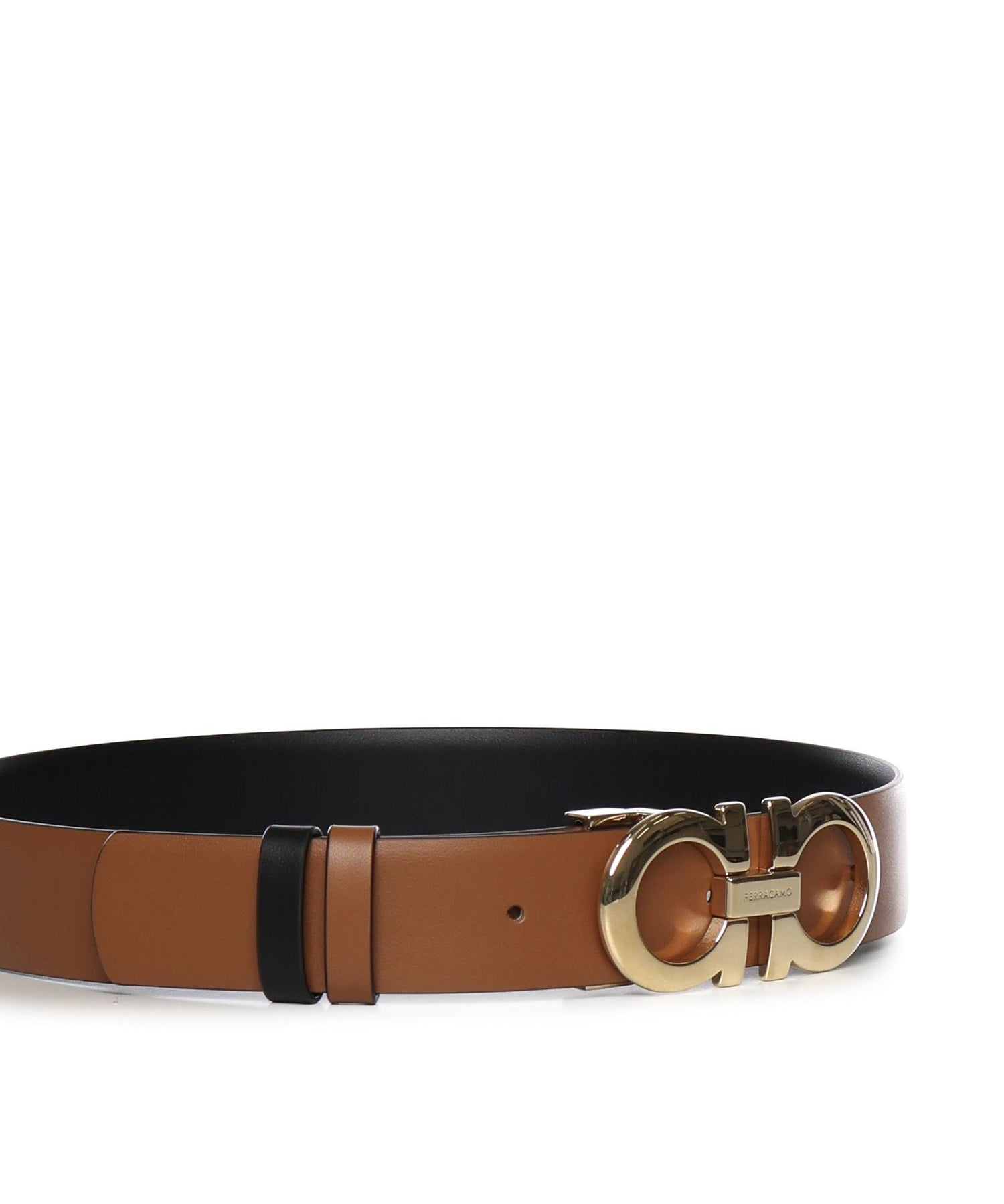 Cintura Gancini in pelle<BR/> 23A564 674471532 FERRAGAMO 