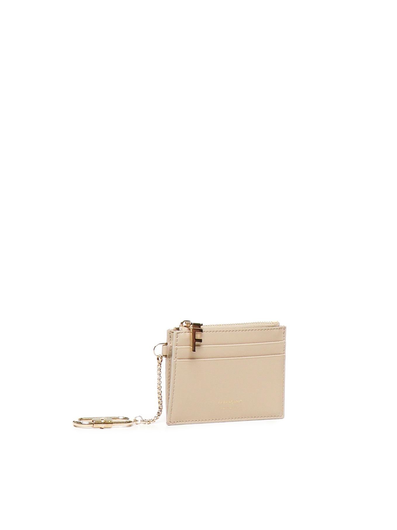Portacarte con portachiavi<BR/> 220868 779950008 FERRAGAMO 