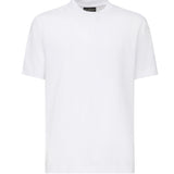 T-shirt girocollo in cotone AIGUE -BIANCO GIULIANO GALIANO 