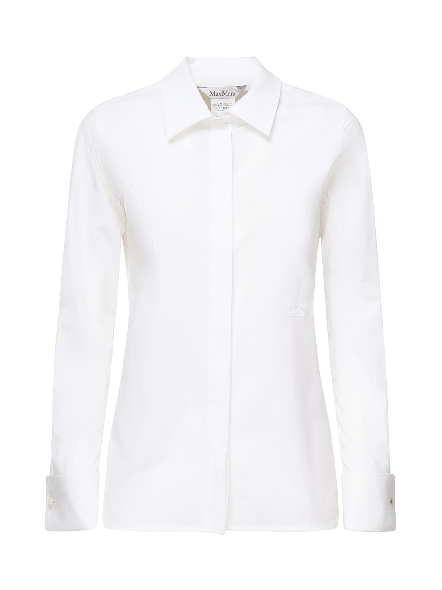 Camicia in cotone con logo 2521116031600 001 MAX MARA 