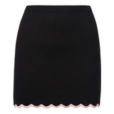 Donella Knit Mini Skirt KB0007 BLACK FOR LOVE & LEMONS 