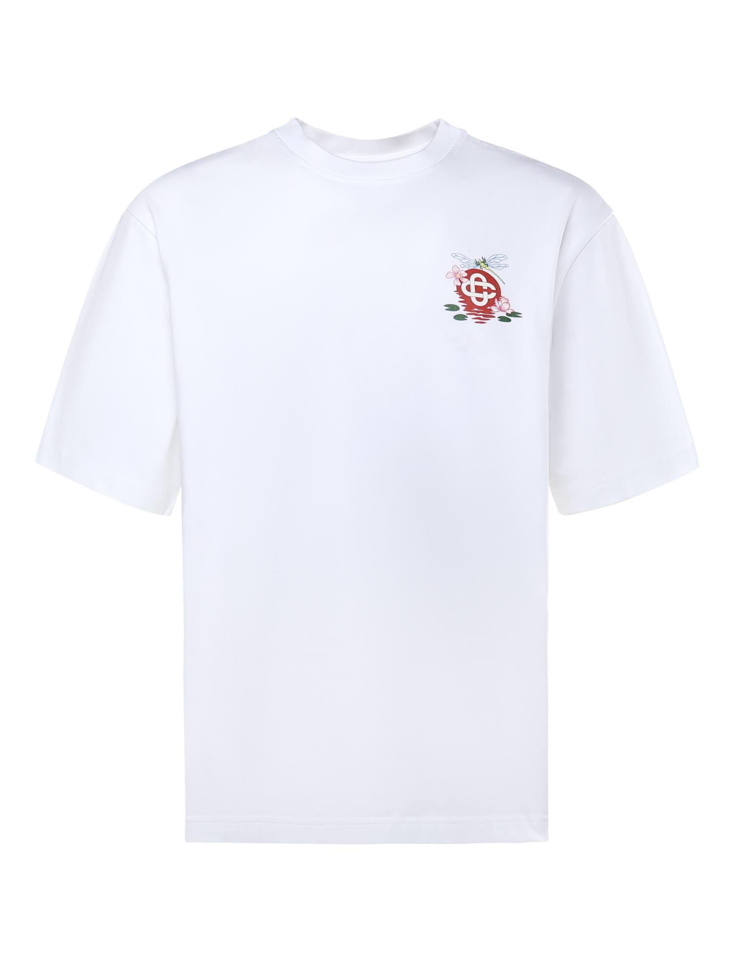 T-shirt Dragonfly in cotone<BR/> MAW25JTS044 08 CASABLANCA 