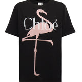 T-shirt in jersey di cotone con logo CH26SJH20807 070 CHLOÉ 