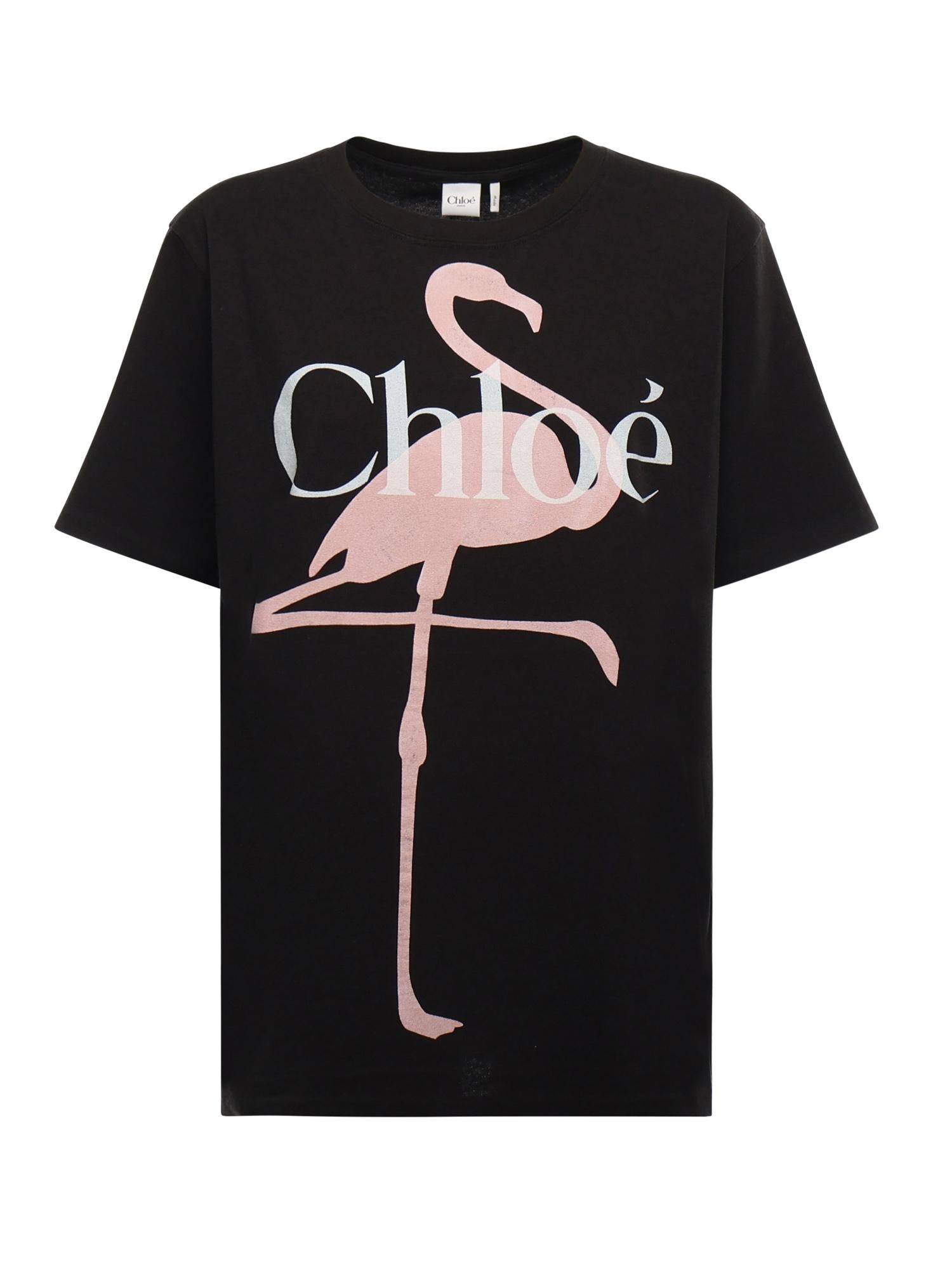 T-shirt in jersey di cotone con logo CH26SJH20807 070 CHLOÉ 