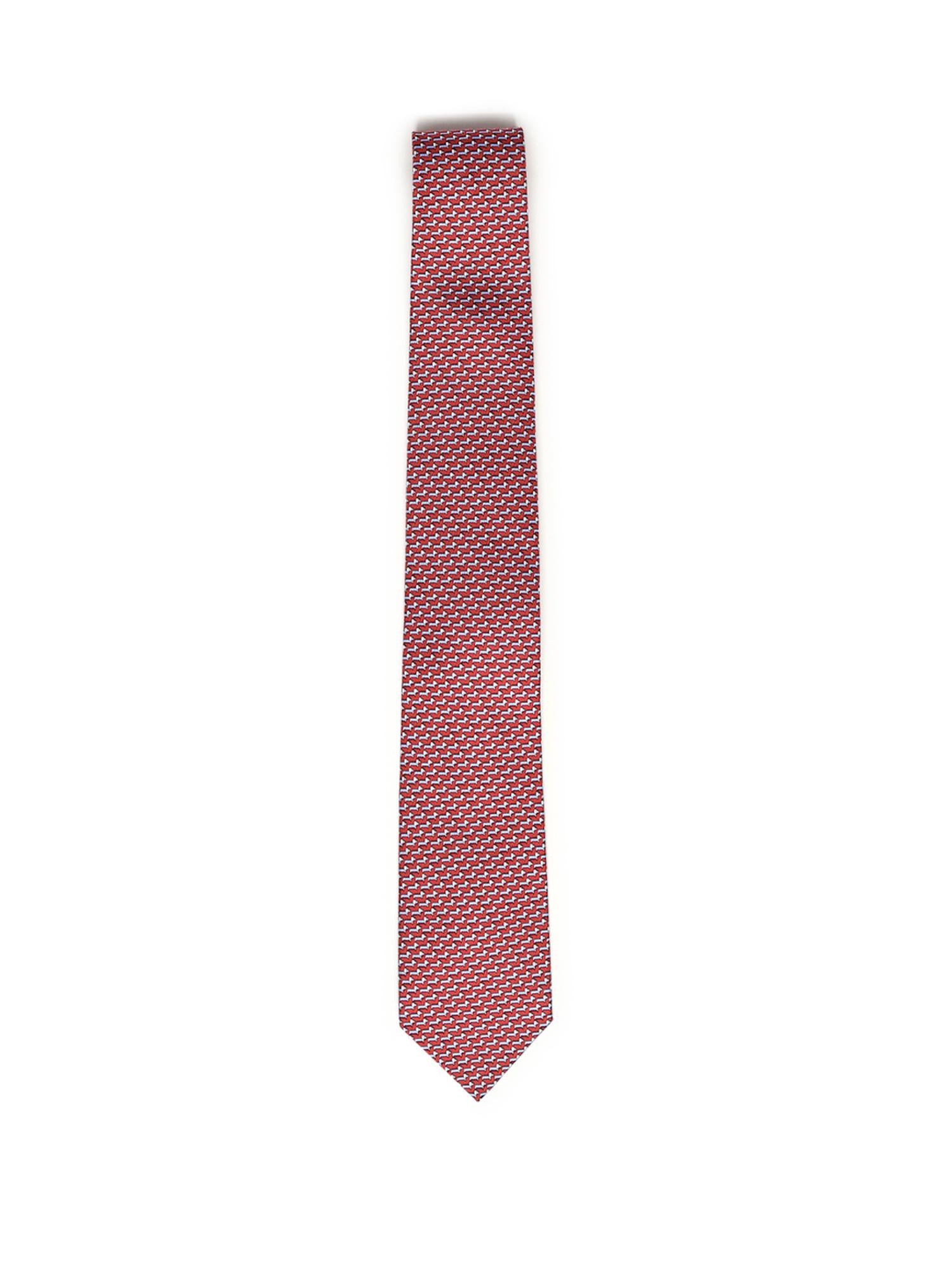 Cravatta in seta con stampa 351311 788887004 FERRAGAMO 