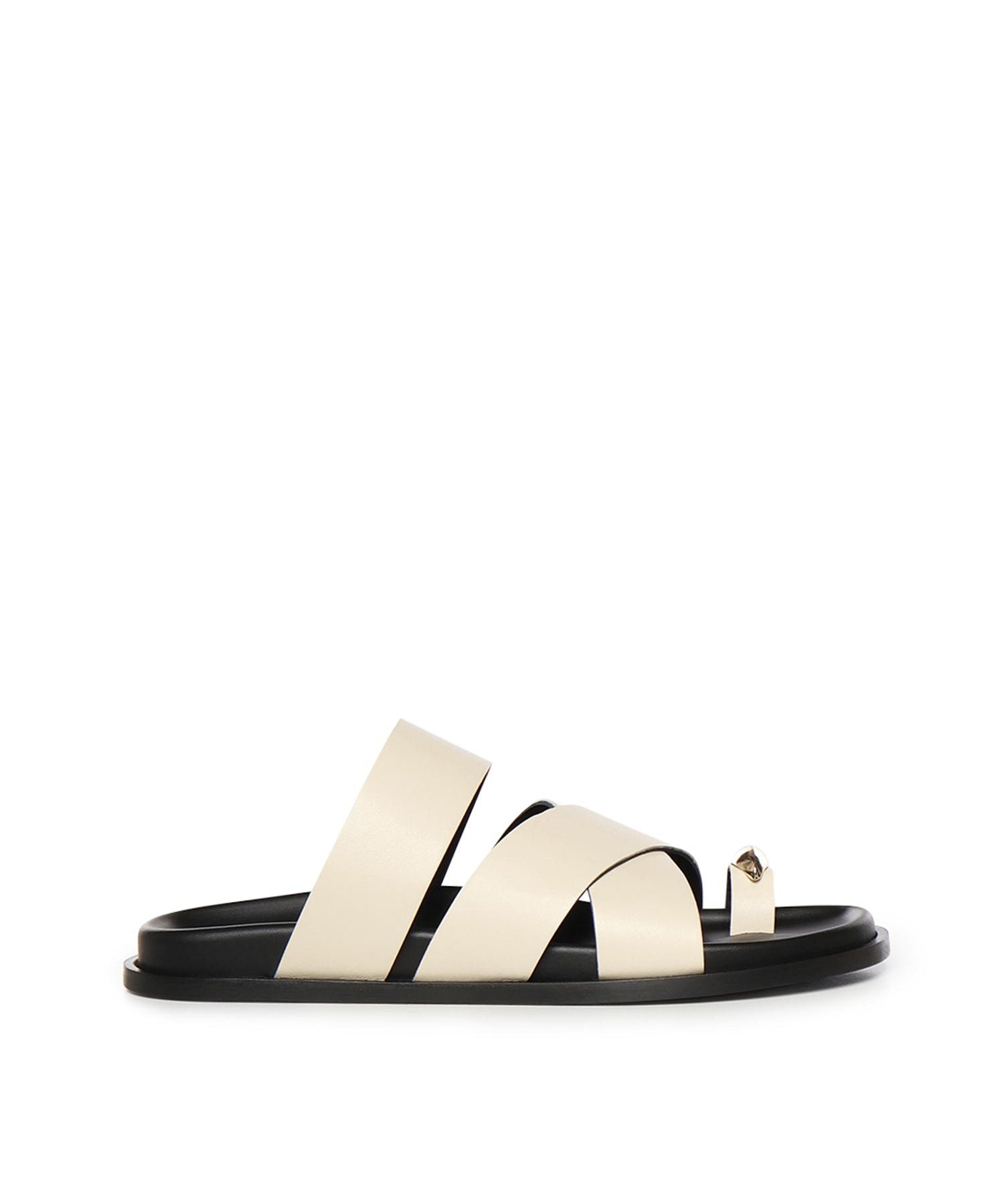 Sandali Plongè in pelle A57240 IVORY CARMENS 