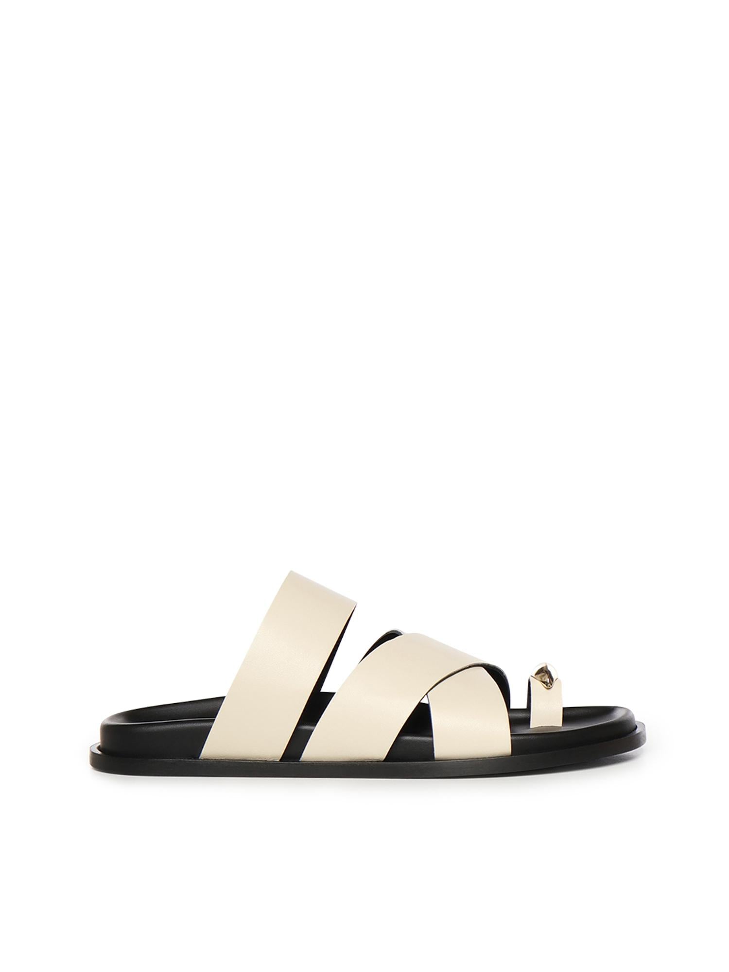 Sandali Plongè in pelle A57240 IVORY CARMENS 