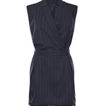 Abito corto smanicato in lana poly gessata 105829 A2QYEZ1 PINKO 