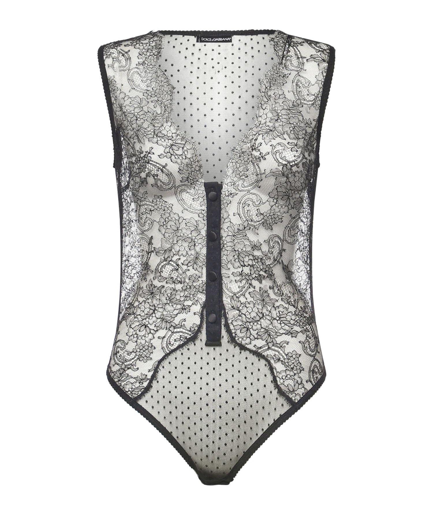 Body in plumetis testurizzato O9A21T ON0ALN0000 DOLCE & GABBANA 