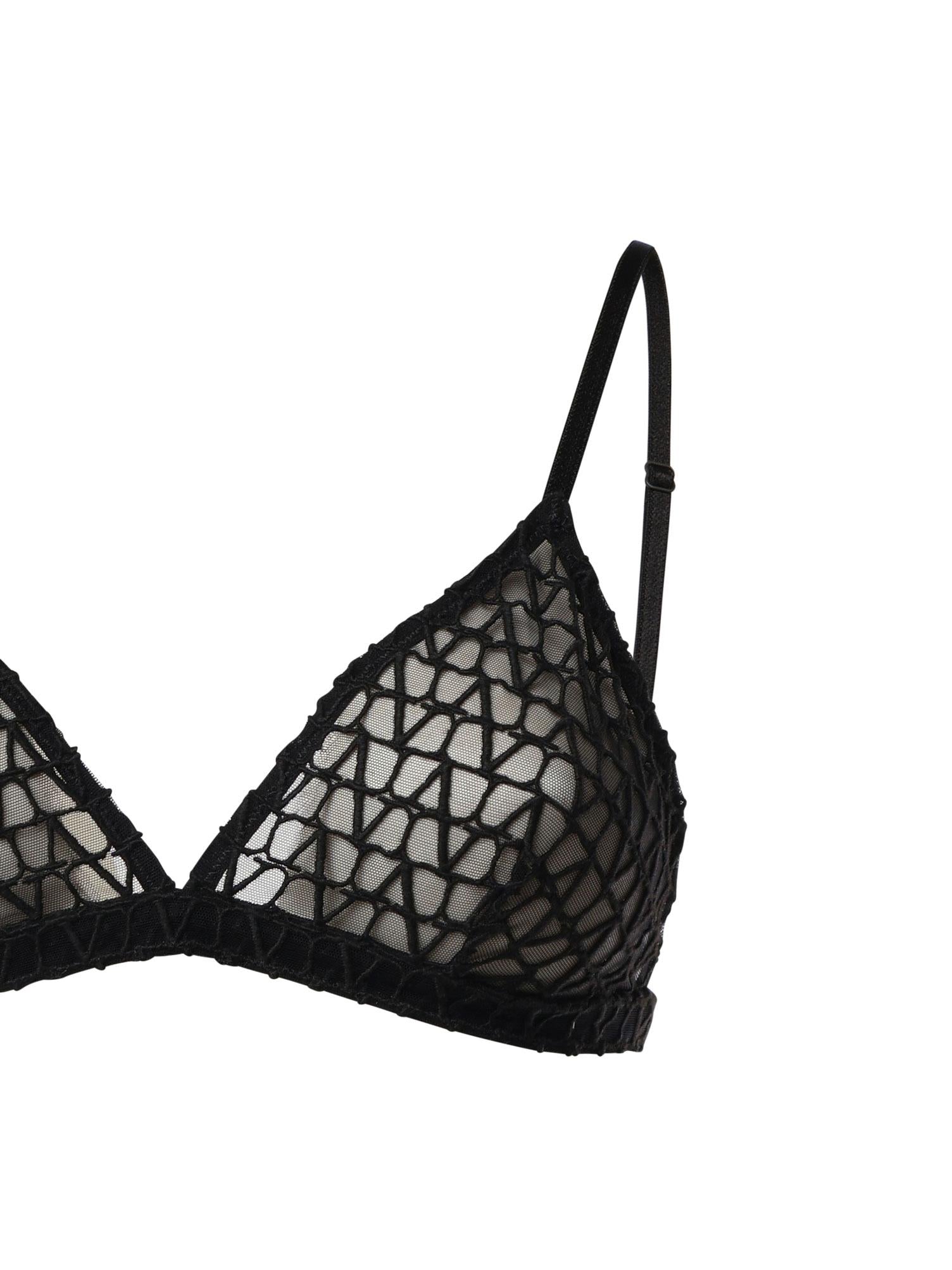 Top bralette logato 5B3UC025 8S50NO VALENTINO GARAVANI 