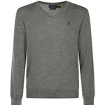 Maglia con scollo a V e logo<BR/> 710946142 002 POLO RALPH LAUREN 