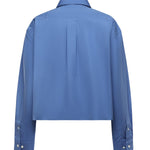 Camicia in popeline con logo MK1659 10RGF0237 MIU MIU 