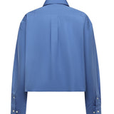 Camicia in popeline con logo MK1659 10RGF0237 MIU MIU 